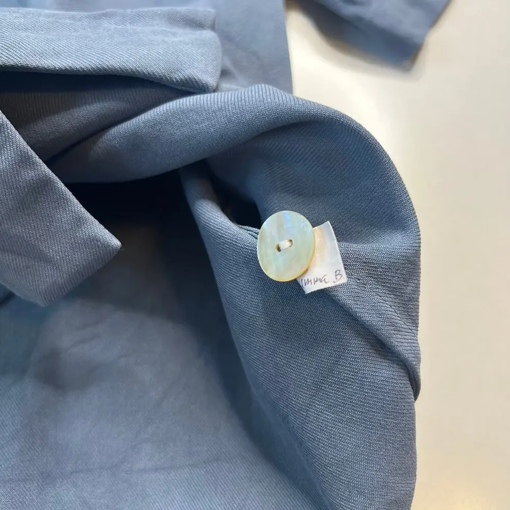 ORVIS Women's 100% Silk Short Sleeve Button Down Shirt Classic Minimalist Size M - Picture 12 of 13